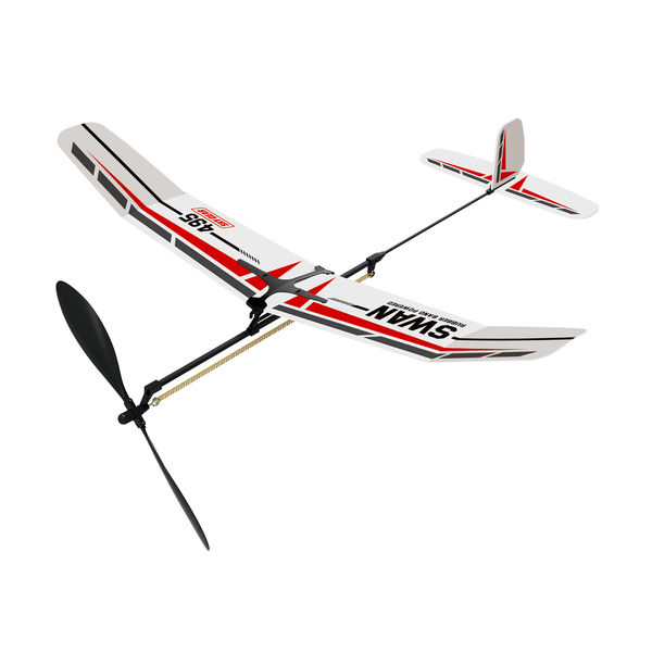 池田工業社 ゴム動力模型飛行機 スワン 56670 1個 - アスクル