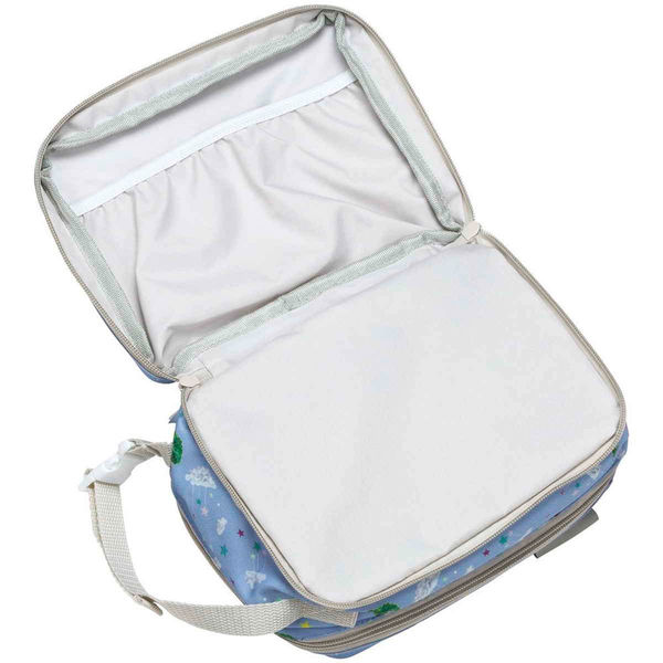 スケーター おむつポーチ 両面収納 持ち手付き ファスナー付き