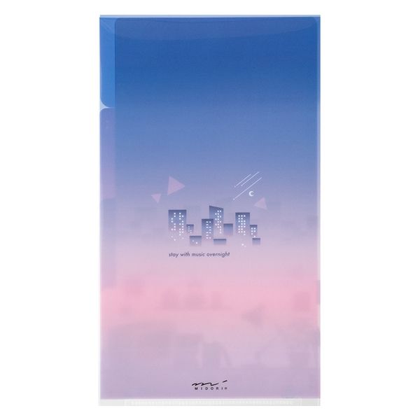 デザインフィル 3ポケットクリアホルダー A5スリム フラップ付き