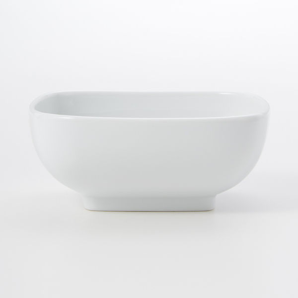 無印良品 白磁角鉢 中 約幅11．5×奥行11．5×高さ5cm