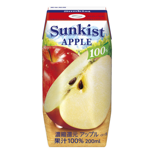 森永乳業 サンキスト 100%アップル 200ml 1セット（48本