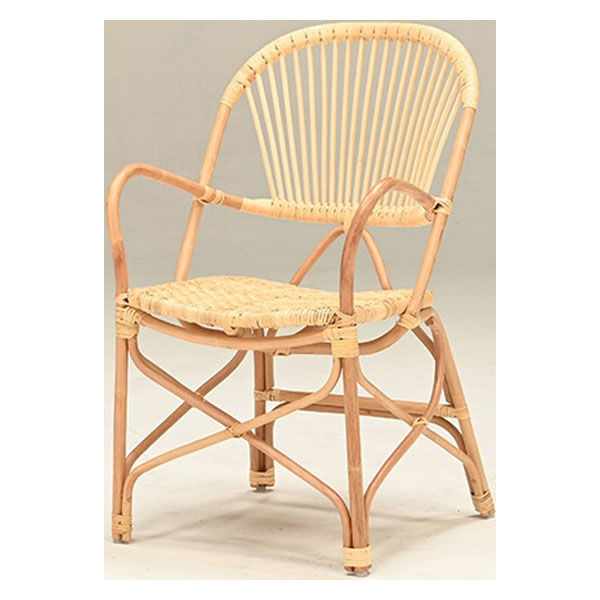軒先渡し】HIKRI HALF POLISH ラタン チェア RAG-600 1脚（直送品