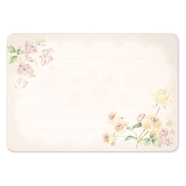 フロンティア ミニレターセット ピンクイエローローズ MLS-004 1