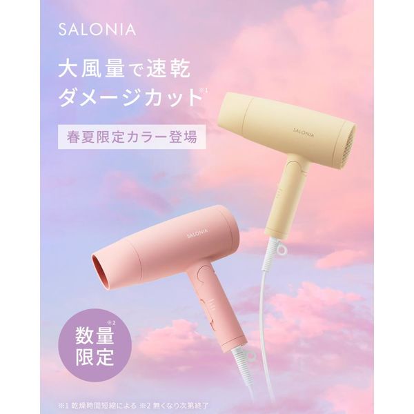 i-ne サロニア スピーディーイオンドライヤー [チリングリーン] SALONIA 【2022年秋冬限定】SALONIA(サロニア) スピーディー