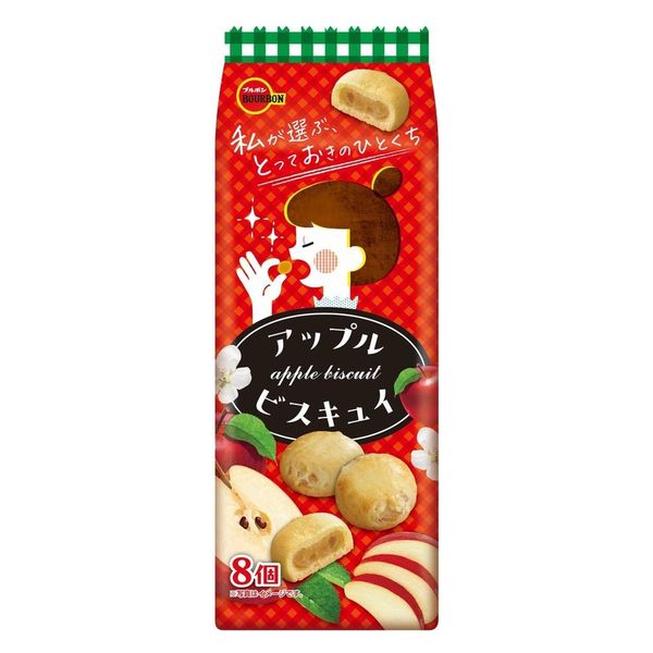 ソフトクッキー アップルビスキュイ 8個入 6袋 ブルボン - アスクル