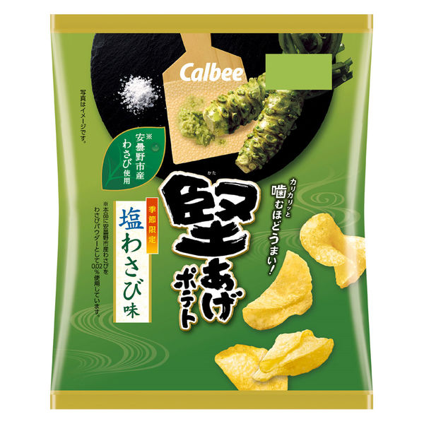 ポテトチップス 堅あげポテト 塩わさび味 60g 1セット（1袋×6