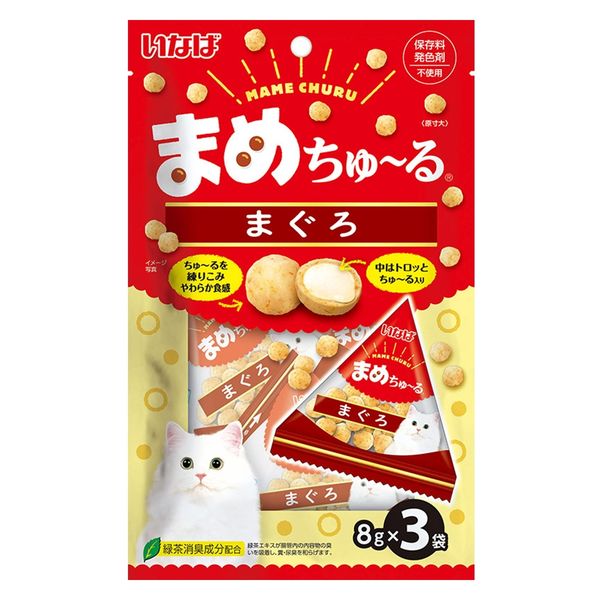 いなば まめちゅ～る まぐろ（8g×3袋）3袋 キャットフード 猫用