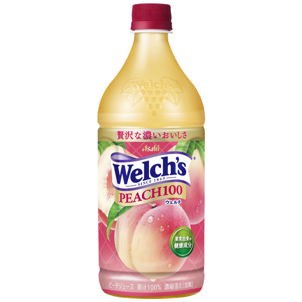 アサヒ飲料 Welch's（ウェルチ）ピーチ100 800g 1セット（16本