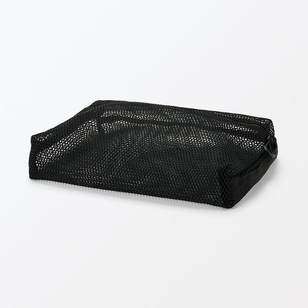 無印良品 立体メッシュケース 黒 L 約21×27×5cm 良品計画