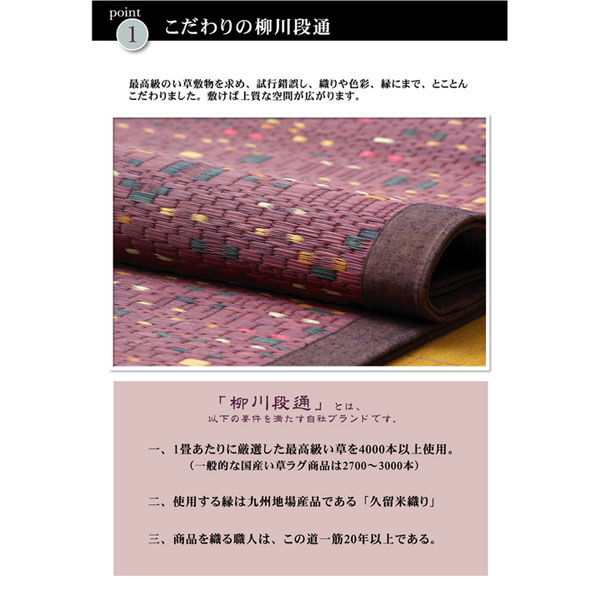 イケヒコ 柳川かすり い草ラグ 1910×1910mm ブルー 1051090043604 1枚(直送品) イケヒコ 柳川かすり い草ラグ 1910×1910mm ブルー 1051090043604 1枚(直送品)