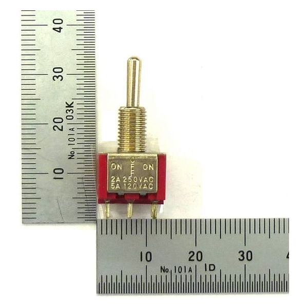 GB トグルスイッチ2回路2接点(ON-OFF-ONタイプ) GB-TSW-DPDT-NFN