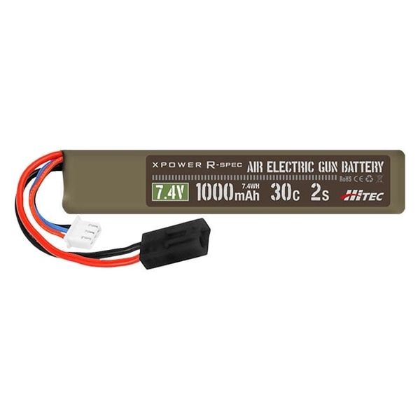 電動ガン用Li-Poバッテリー(ストックインタイプ、7.4V、1000mAh) XPRAEG10002S 1個（直送品）