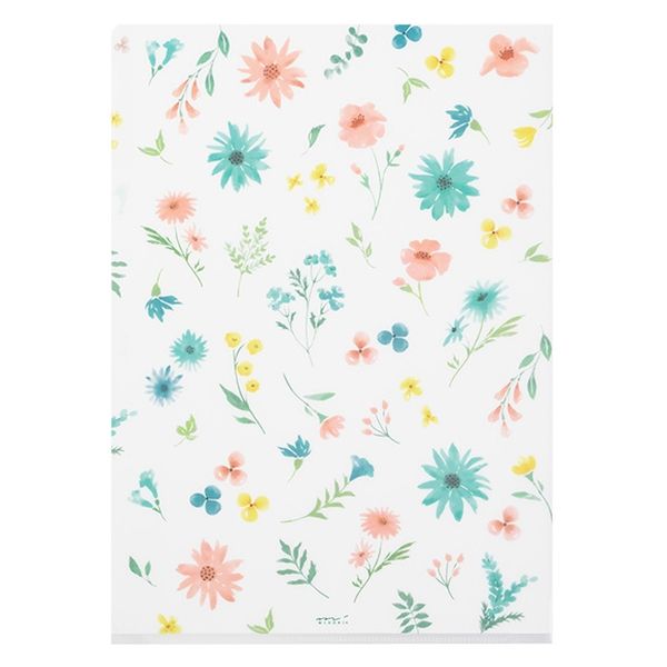 クリアファイル　花柄　新品未使用 4902805354660-S.jpg