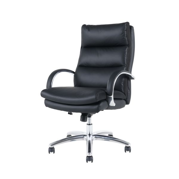 関家具 ポケットコイルチェア グラント ハイバック BK PU 456298