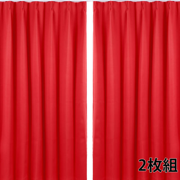 遮光カーテンフォレストレッド