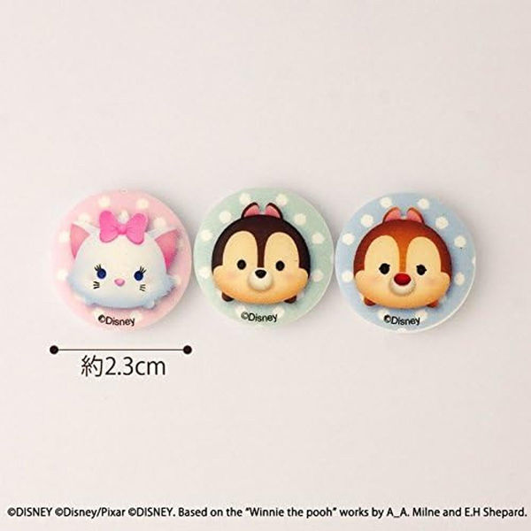激レア　ツムツム ディズニー パイオニア ボタン ディズニー ツムツム マリー チップ デール