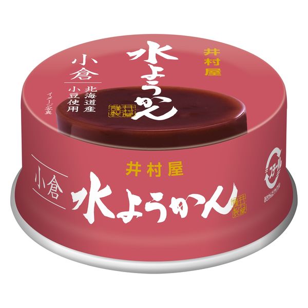 水ようかん小倉 83g 缶 4個 井村屋 和菓子 羊羹 - アスクル