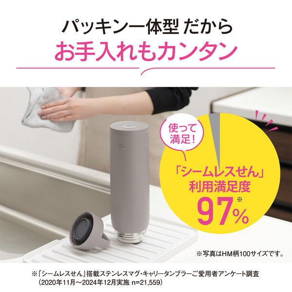 象印マホービン チャコールブラック 800ml ステンレスマグ SUー