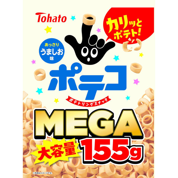 MEGA大容量ポテコ うましお味 12袋 東ハト スナック菓子 おつまみ