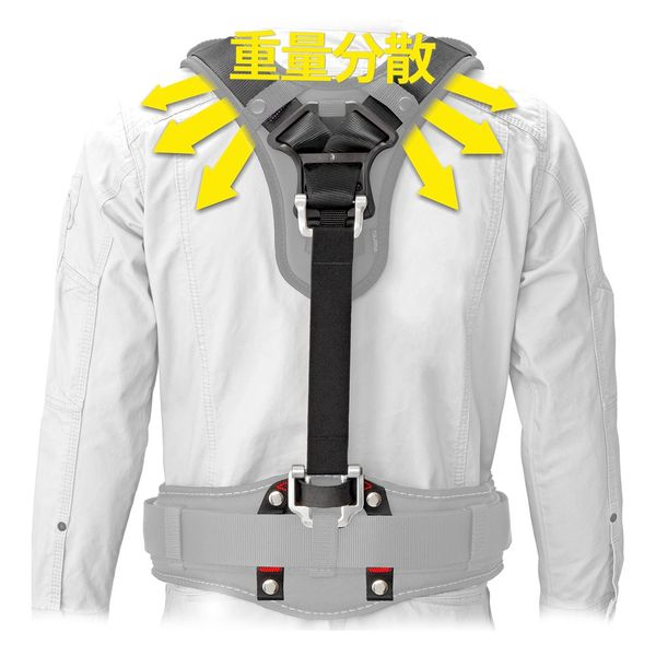 TJMデザイン セフサスペンダーA フリーサイズ 赤 SFSAFーRE 1ケ
