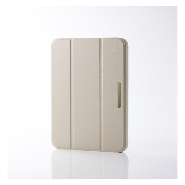 iPad mini(A17 Pro) ケース ソフトレザー 手帳型 グレージュ TB