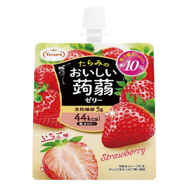 イチゴゼリー たらみ 濃いいちごゼリー 0kcal 195g×6個: 食品・飲料・産地直送