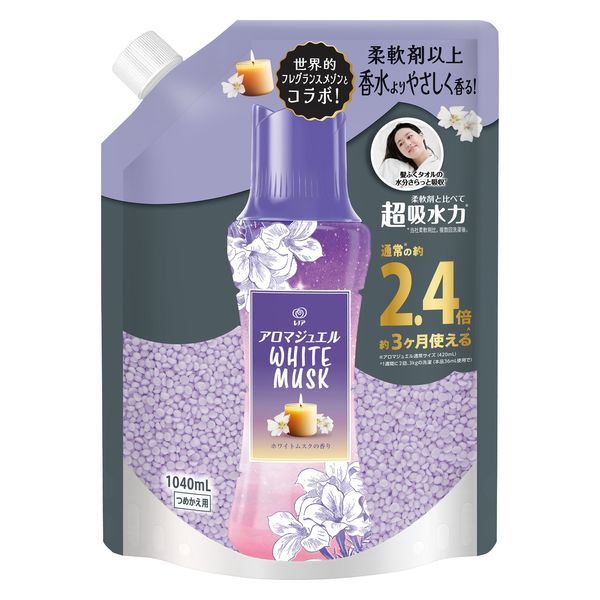 レノア アロマジュエル ホワイトムスク 詰め替え 1040mL 1セット
