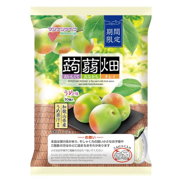 蒟蒻畑 うめ味 25g×10個入 12袋 マンナンライフ ゼリー 蒟蒻