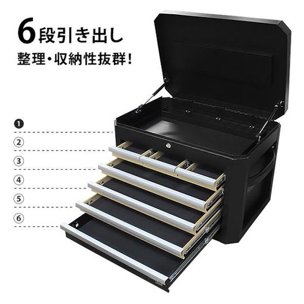 ミナト電機工業 高耐久型 ツールチェスト 6段 TB-2660A 1個（直送品