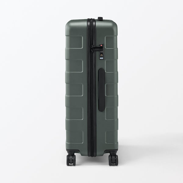 無印良品 バーを自由に調節できる ハードキャリーケース 75L カーキ
