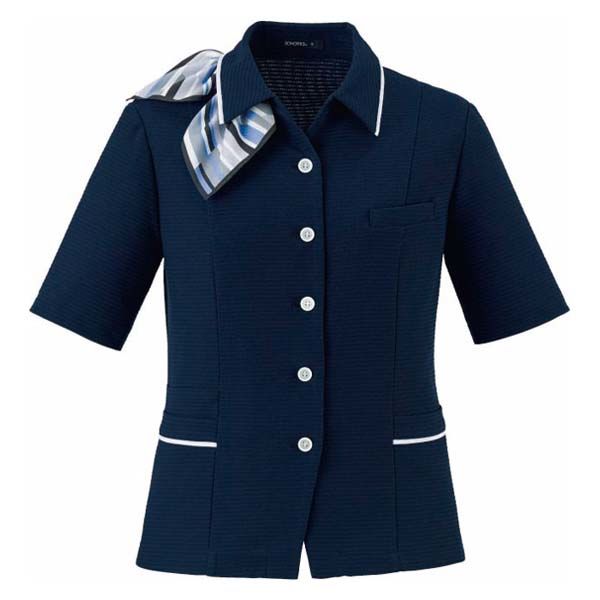 【お取り寄せ】ボンマックス オーバーブラウス ネイビー 9号 AJ0861-8  オーバーブラウス 半袖 ボンマックス 事務服 ユニフォーム ボンマックス オーバーブラウス ネイビー 9号 AJ0861 AJ0861-8
