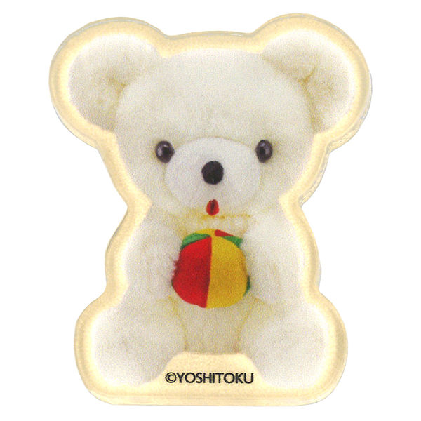 吉徳 吉徳ぬいぐるみアクリルステッカー 座りマリ持クマ 9609008 1個