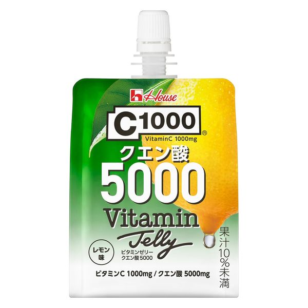 C1000 ビタミンゼリークエン酸5000 180gパウチ 12本 ハウス