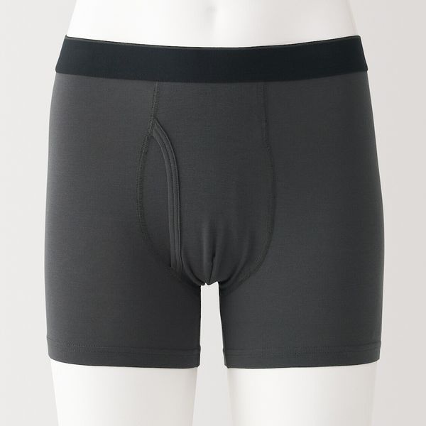 メンズ】無印良品 紳士 なめらか 前開きボクサーパンツ 紳士L
