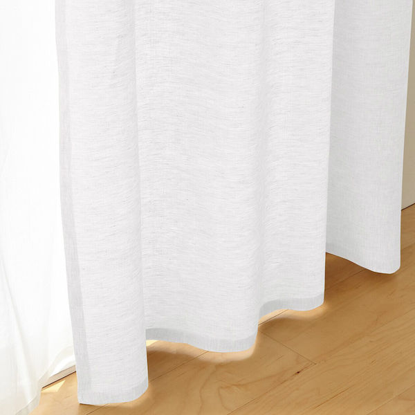 【無印良品】値下げしました ♪アイボリーカーテン幅100×丈200cm２枚セット 無印良品 防炎 遮光性 二重織りノンプリーツカーテン 幅100×丈