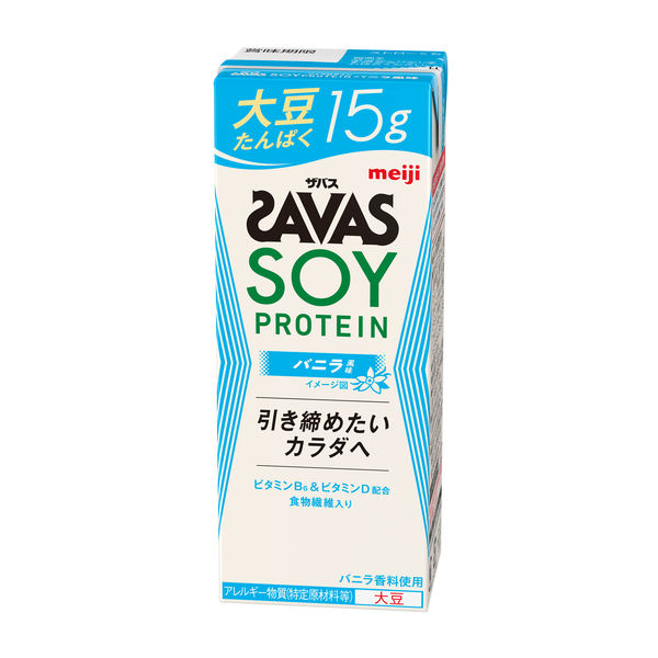 SAVAS（ザバス）ソイプロテイン バニラ風味 1セット（1本（200ml