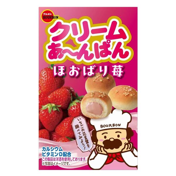 洋菓子 菓子パン クリームあ～んぱん ほおばり苺 38g 5箱