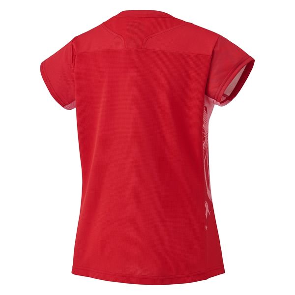 YONEX ゲームシャツ 柳井商工ウィメンズ Lサイズ レッド(6) YONEX ゲームシャツ 柳井商工ウィメンズ Lサイズ レッド(6