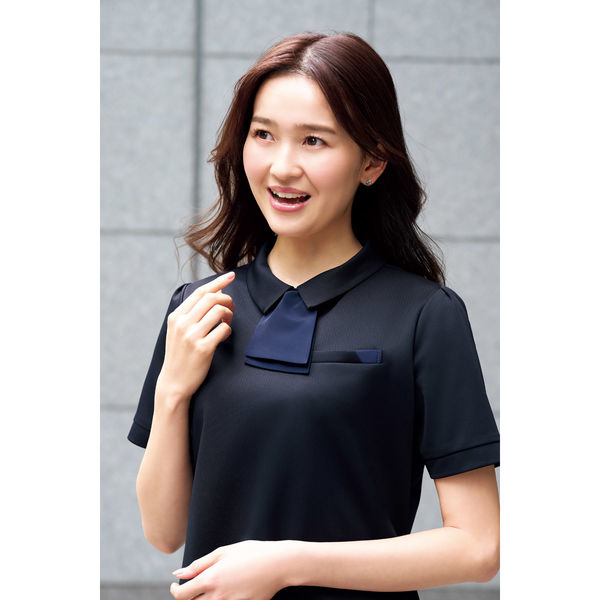 xgirl moussy ネイビー 長袖ポロシャツ F xgirl moussy ネイビー 長袖ポロシャツ F - トップス最 安値 価格