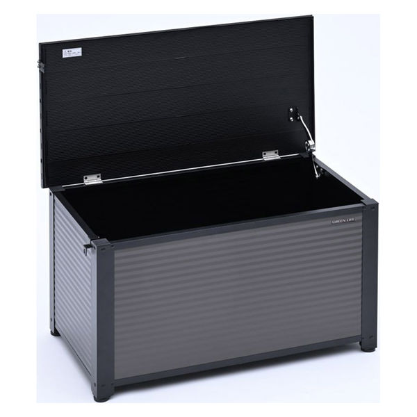 グリーンライフ アルミベンチストッカー 幅840×奥行455×高さ480mm ABS