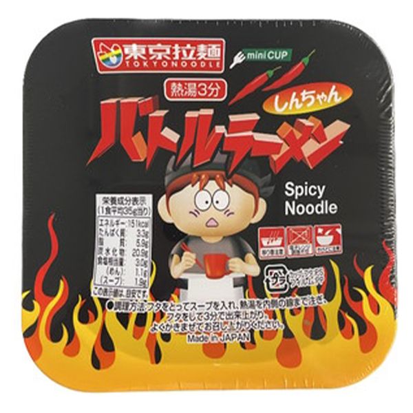 カップ麺、お菓子、飲料などの販売 駄菓子 カップ麺 しんちゃん バトルラーメン 35g 30個 東京拉麺
