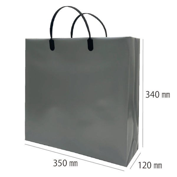 マツシロ 無地ビニールバッグM シルバー 10枚セット 62BMS 1包（直送品