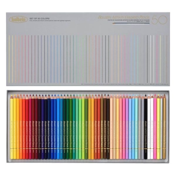 ホルベイン アーチスト色鉛筆セット 50色紙箱セット (OP935) 020935 1