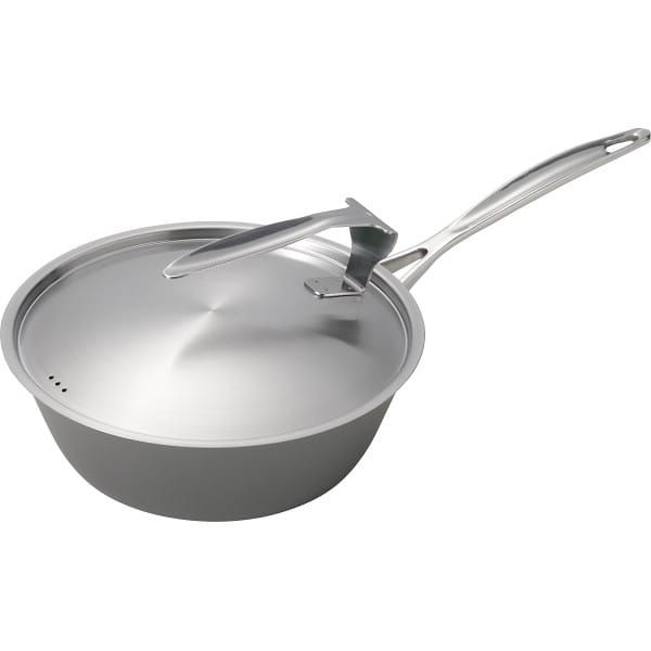 シャディ 涅 IH蓋付窒化鉄いため鍋(24cm) 24-8347-714 1箱（直送