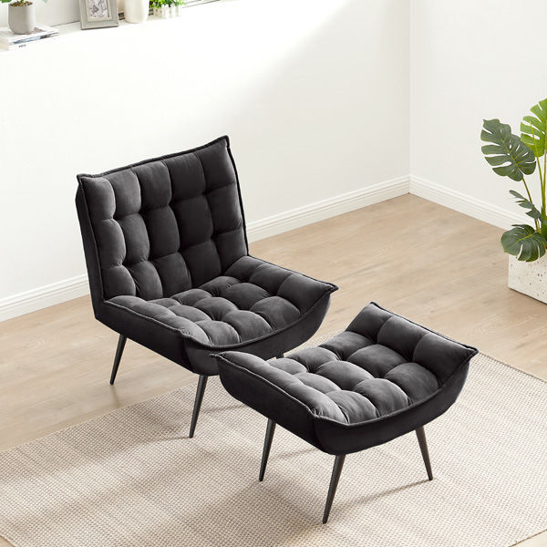 軒先渡し】URBAN スタイリッシュソファ オットマン セット 1人掛