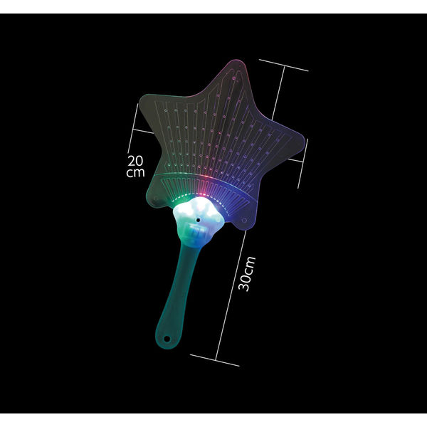 光る　うちわ　170本 アーテック 光るうちわ 13169 1セット(3個)（直送品） - アスクル