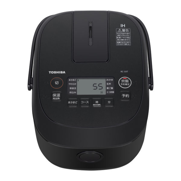 東芝 IH 炊飯器 約3合 RCー5XT ブラック 1台 RC-5XT(K) - アスクル