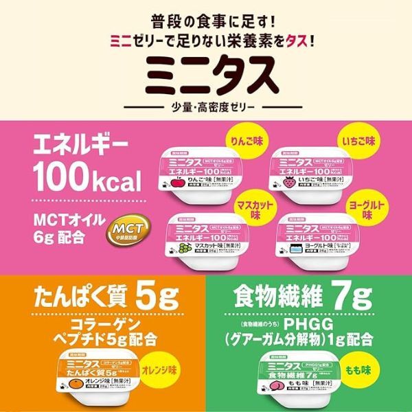 「追加しました」栄養補助食品詰め合わせ100個セット Amazon.co.jp: 日清オイリオ 公式ストア ミニタス エネルギー