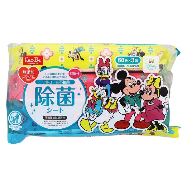 レック RA除菌シート60枚×3 ミッキー＆フレンズ 1セット（3個