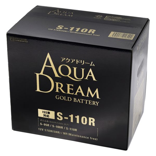 AQUA DREAM 国産車 アイドリングストップ車対応バッテリー GOLD
